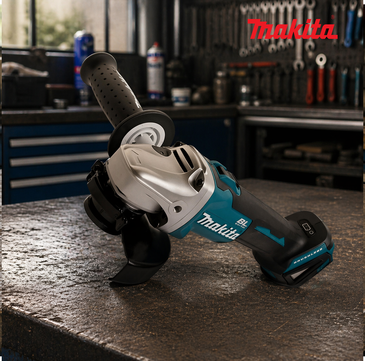 Γωνιακός Τροχός Μπαταρίας Makita - DGA454RMJ Με X2 Μπαταρίες 6Ah Li-ion