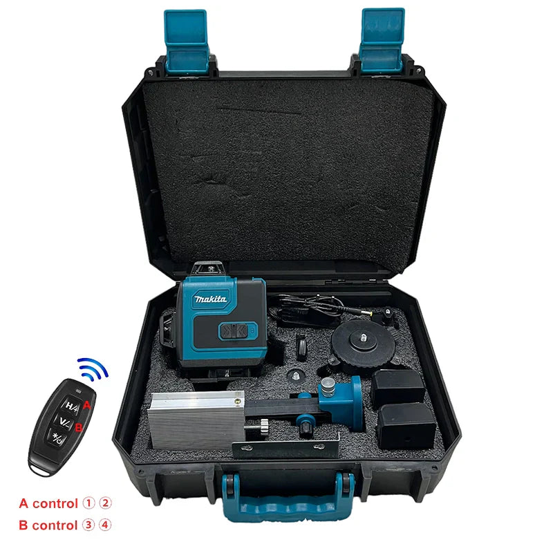 Αλφάδι Laser SK700GD - Makita 4D 16 Γραμμών x2 Μπαταρίες Και βαλίτσα Μεταφοράς