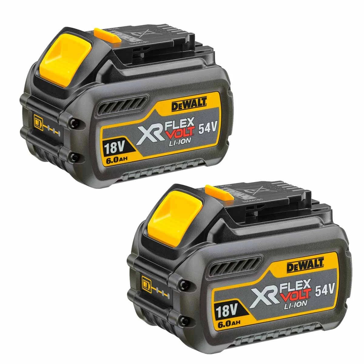 DeWalt DCB546 μπαταρίες XR FlexVolt 18/54V 6,0Ah, σετ δύο τεμαχίων