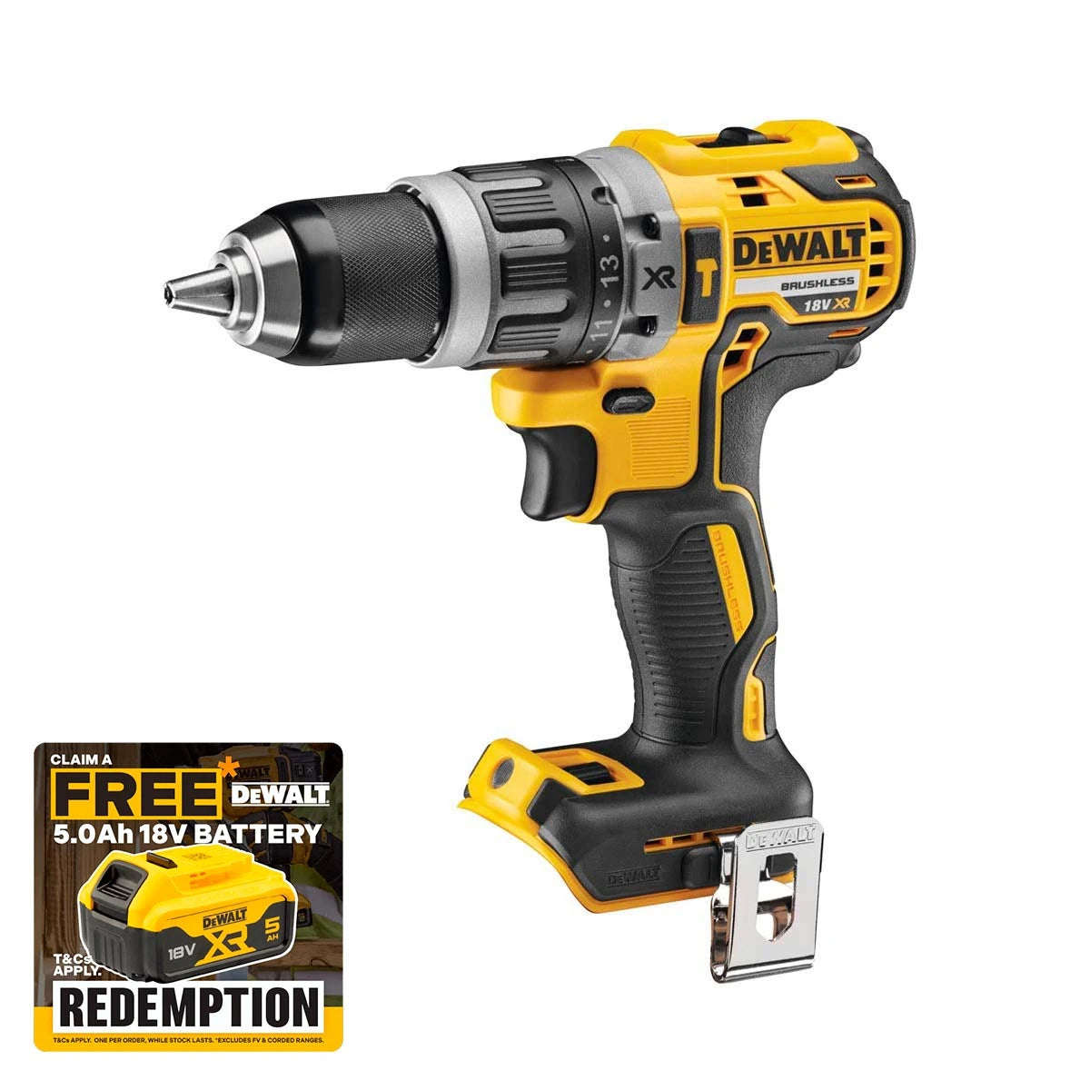DeWalt DCD796N κρουστικό δραπανοκατσάβιδο XR 18V, μόνο σώμα