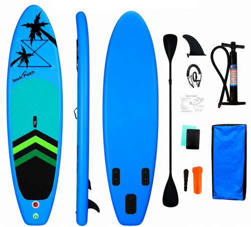 Σανίδα SURF SUP Φουσκωτή Με ΔΙΠΛΟ Κουπί, Αξεσουάρ και Σακίδιο Μεταφοράς 320x81x15cm