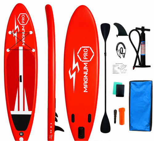 Σανίδα SURF SUP MAGNUM PRO Φουσκωτή  Με ΔΙΠΛΟ Κουπί, Αξεσουάρ και Σακίδιο Μεταφοράς 320x81x15cm