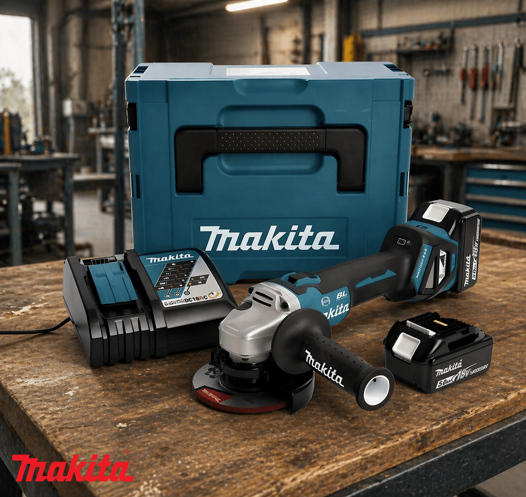 Γωνιακός Τροχός Μπαταρίας Makita - DGA454RMJ Με X2 Μπαταρίες 6Ah Li-ion