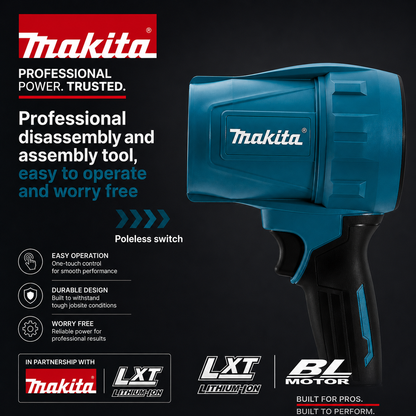 Φυσητήρας Mini - Makita Με Χ2 Μπαταρίες Li-ion Και Βαλιτσάκι Μεταφοράς