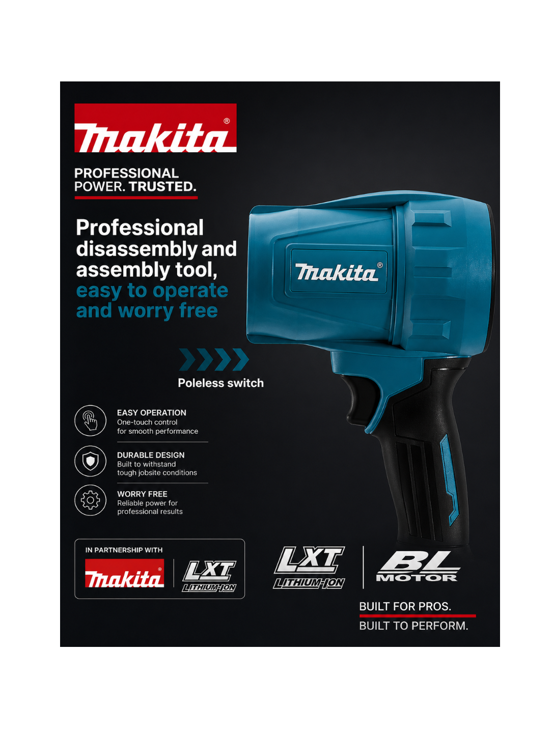 Φυσητήρας Mini - Makita Με Χ2 Μπαταρίες Li-ion