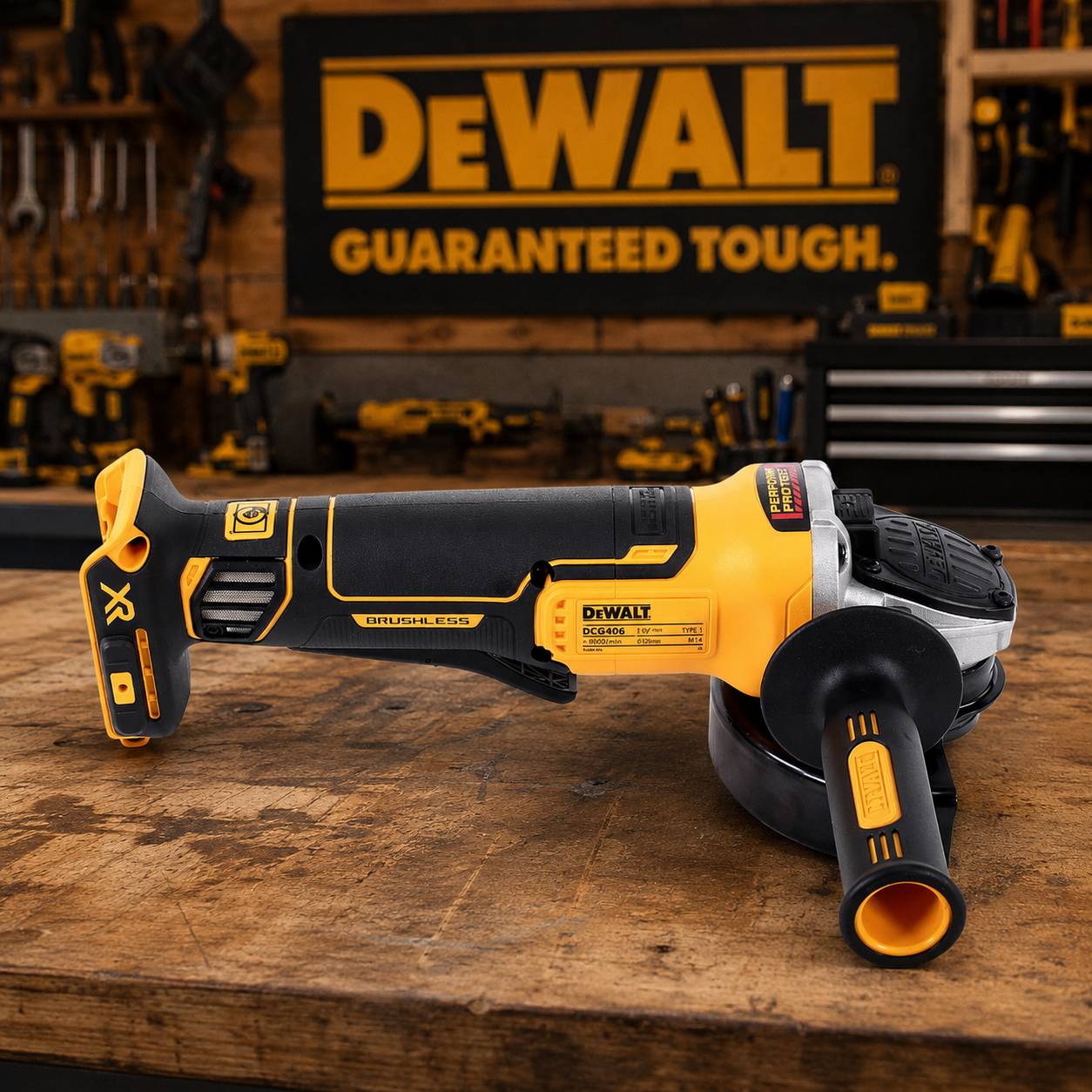 Γωνιακός Τροχός Μπαταρίας DeWalt - DCG406NJ 125mm Brushless X2 Μπαταρίες 6Ah XR