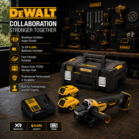 Γωνιακός Τροχός Μπαταρίας DeWalt - DCG406NJ 125mm Brushless X2 Μπαταρίες 6Ah XR